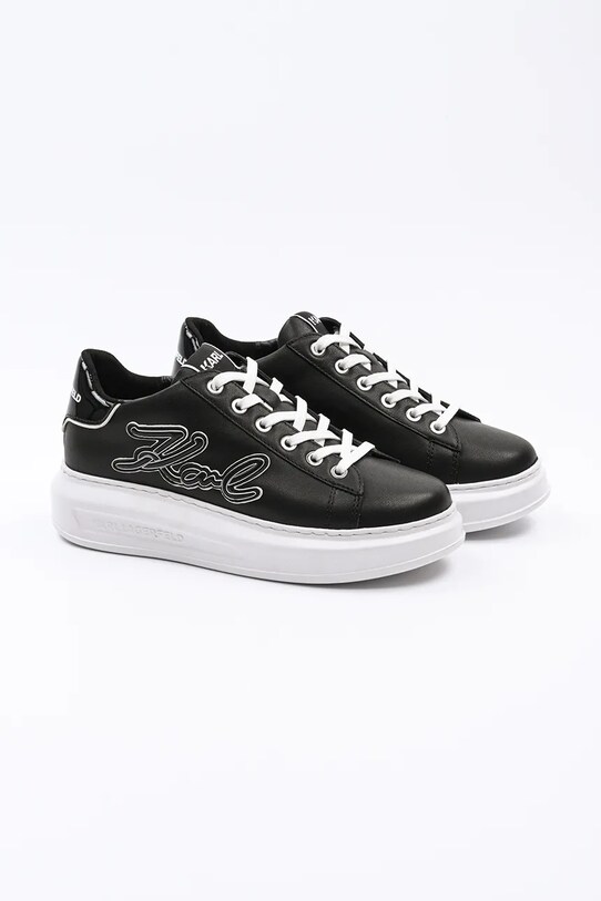 Karl Lagerfeld sneakersy skórzane KAPRI KL62511A.000 czarny SS25