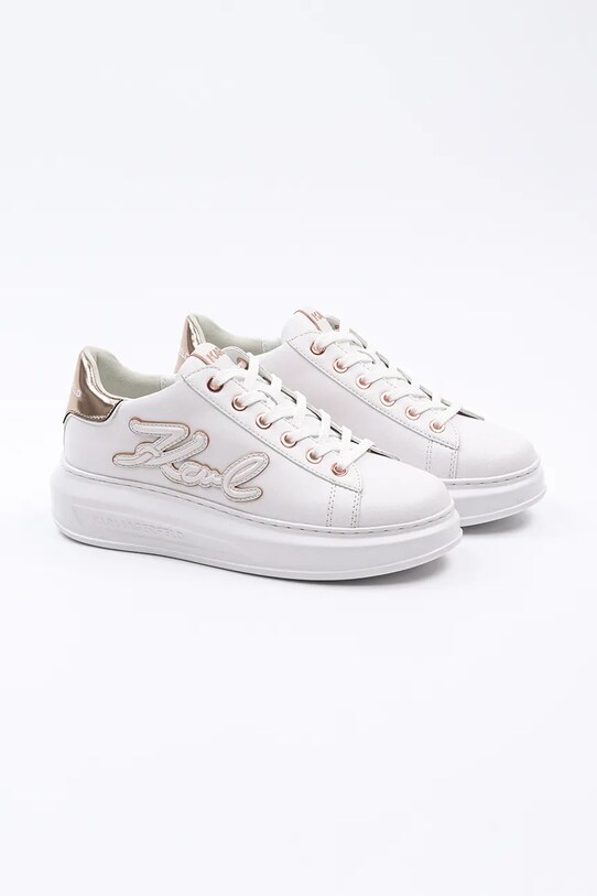 Karl Lagerfeld sneakersy skórzane KAPRI KL62511A.11P biały SS25
