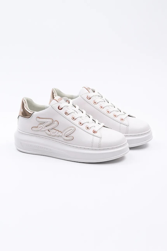 Δερμάτινα αθλητικά παπούτσια Karl Lagerfeld KAPRI KL62511A.11P λευκό SS25