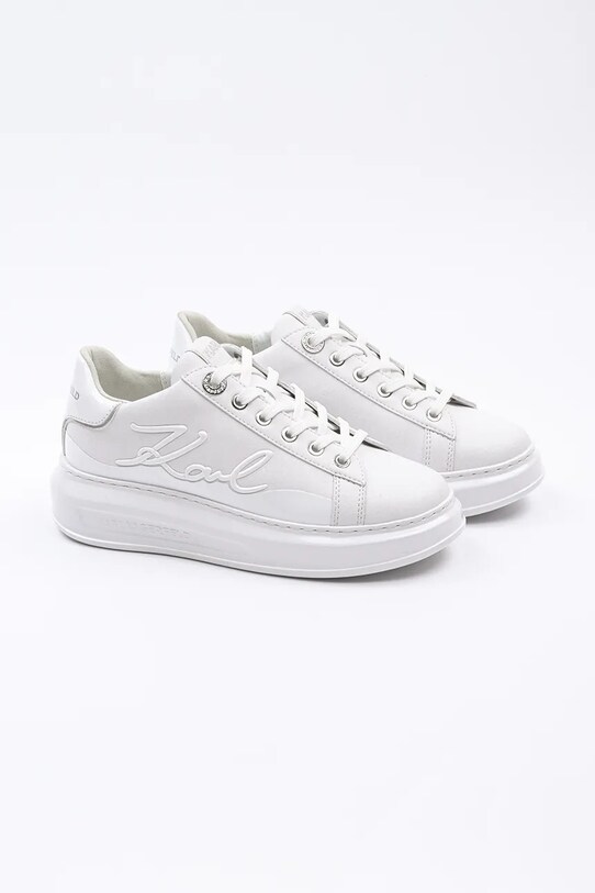 Kožené tenisky Karl Lagerfeld KAPRI KL62548F.01W biela SS25