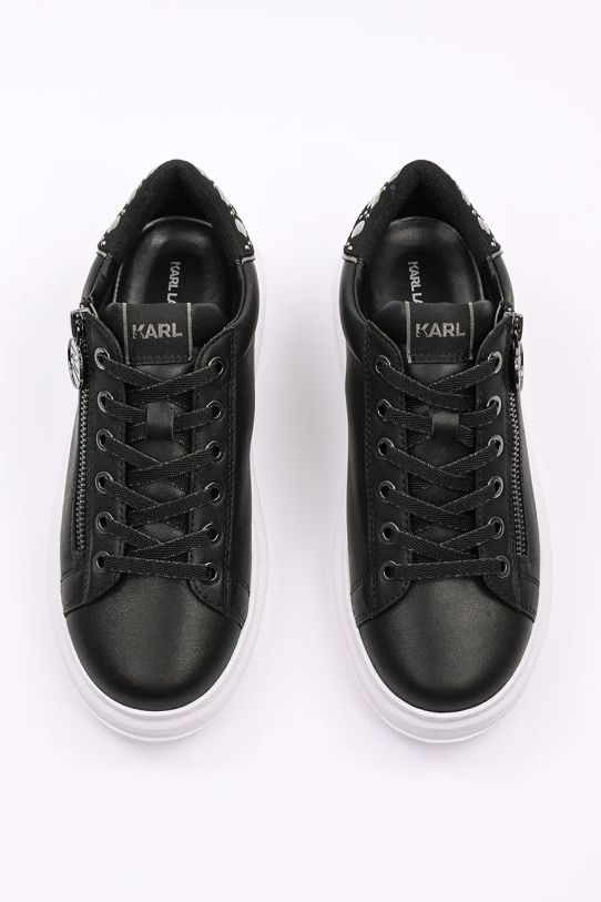 Încălțăminte Karl Lagerfeld sneakers din piele KAPRI KL62527F.00S negru