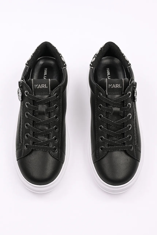 Obuwie Karl Lagerfeld sneakersy skórzane KAPRI KL62527F.00S czarny