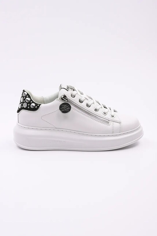 Шкіряні кросівки Karl Lagerfeld KAPRI платформа білий KL62527F.011
