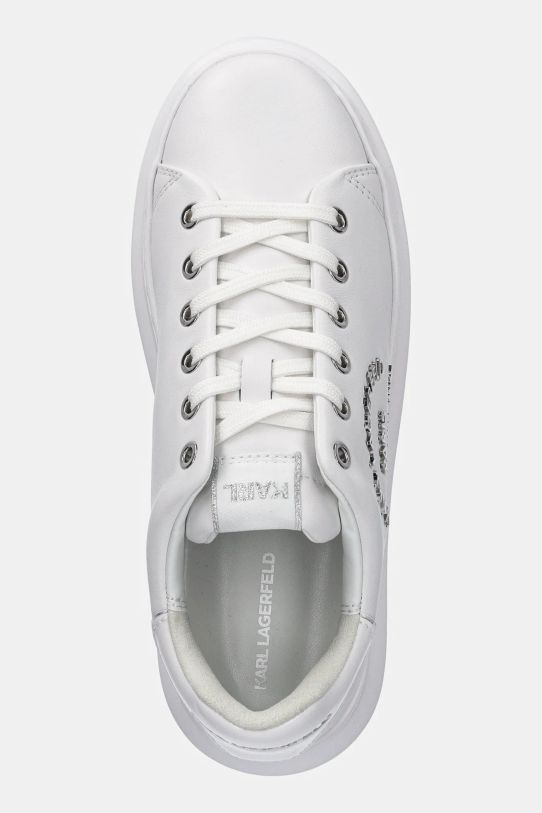 Karl Lagerfeld sneakers din piele KAPRI alb KL62539K.01S