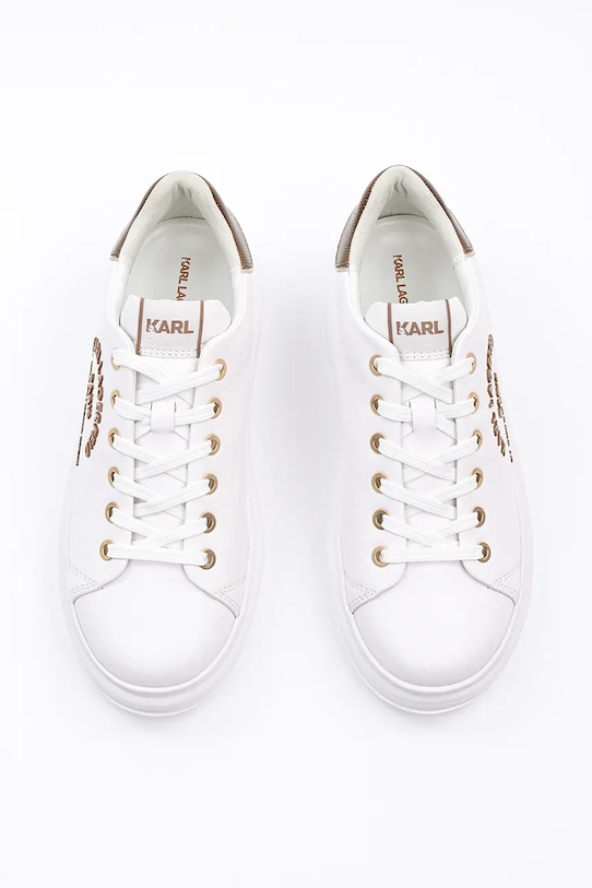 Obuwie Karl Lagerfeld sneakersy skórzane KAPRI KL62539M.01Z biały