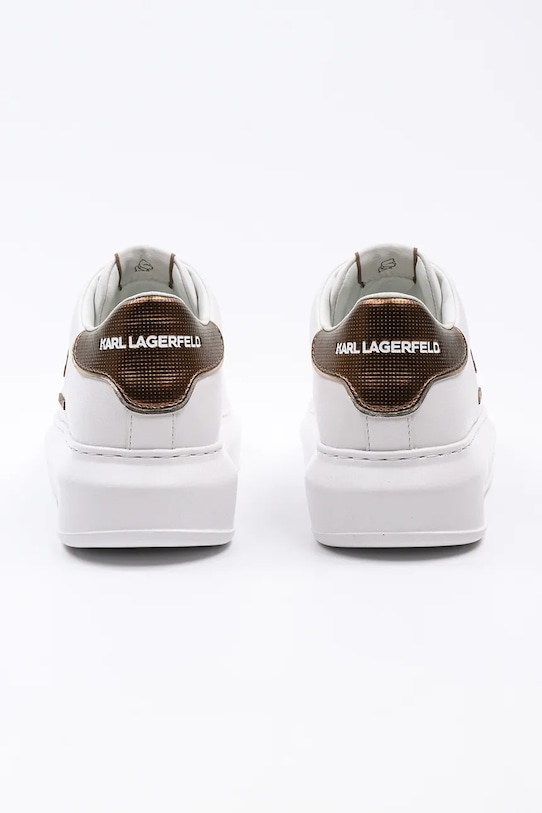 Karl Lagerfeld sneakersy skórzane KAPRI biały KL62539M.01Z