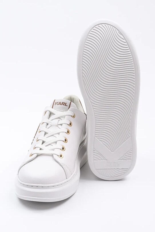Karl Lagerfeld sneakersy skórzane KAPRI KL62539M.01Z biały