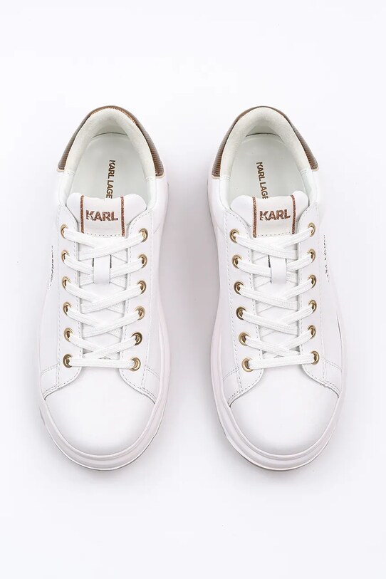 Încălțăminte Karl Lagerfeld sneakers din piele KAPRI LUG KL67538M.01Z alb