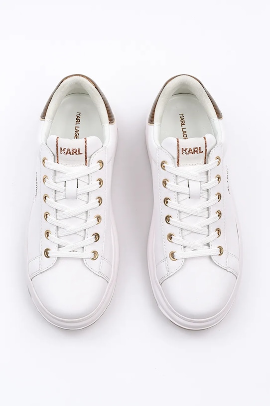 Boty Kožené tenisky Karl Lagerfeld KAPRI LUG KL67538M.01Z bílá