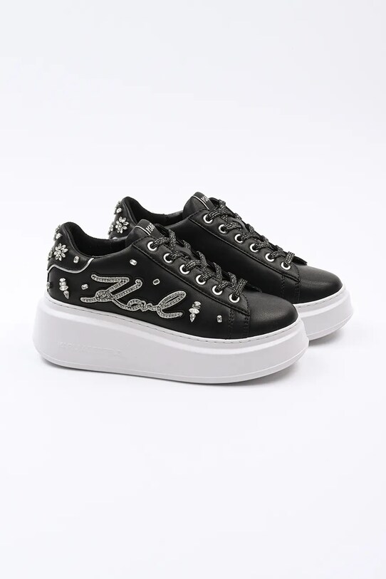 Karl Lagerfeld sneakersy skórzane ANAKAPRI KL63525.00S czarny SS25