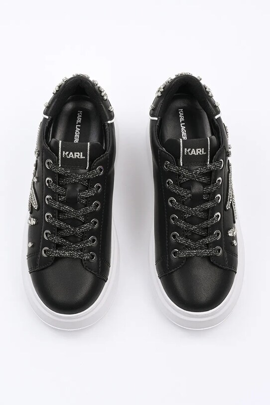 Obuwie Karl Lagerfeld sneakersy skórzane ANAKAPRI KL63525.00S czarny