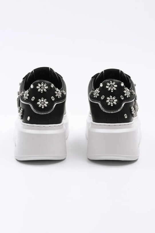 Karl Lagerfeld sneakersy skórzane ANAKAPRI czarny KL63525.00S