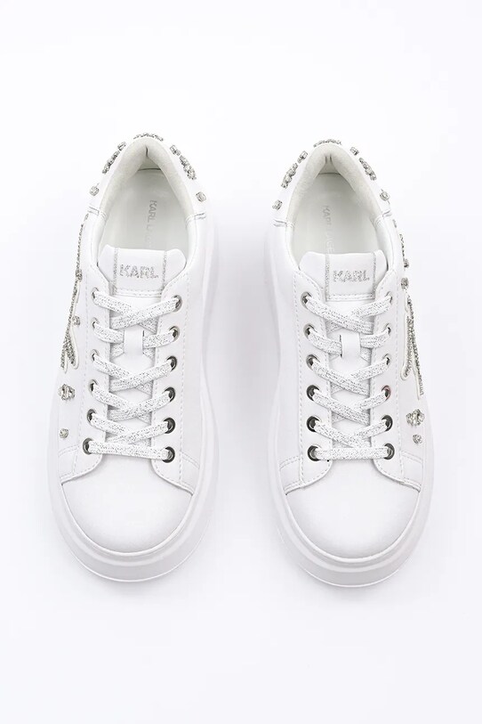 Încălțăminte Karl Lagerfeld sneakers din piele ANAKAPRI KL63525.01S alb