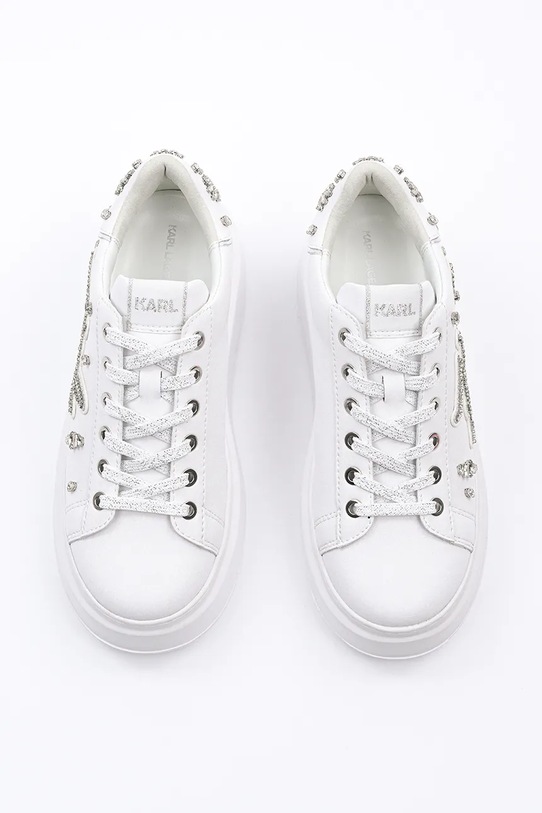 Obutev Usnjene superge Karl Lagerfeld ANAKAPRI KL63525.01S bela
