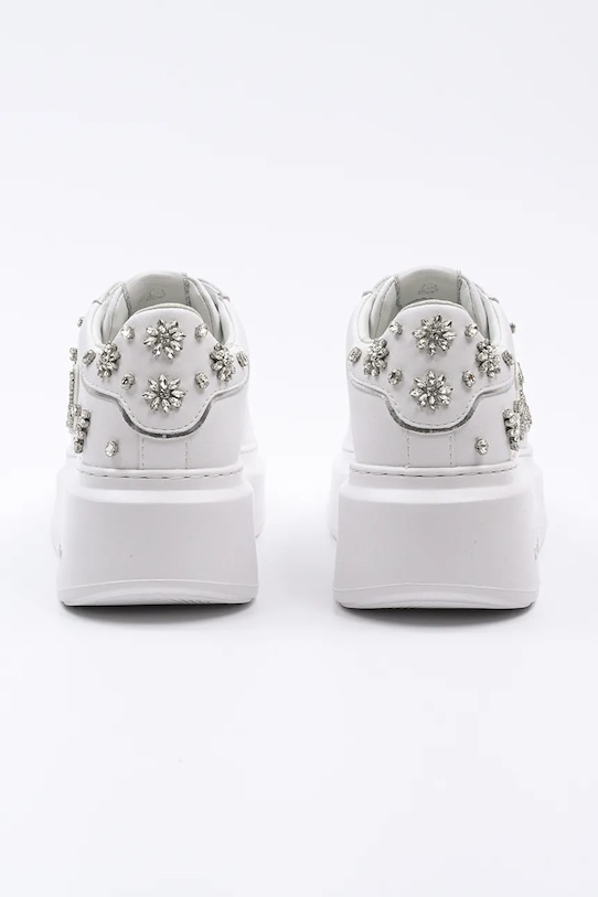 Usnjene superge Karl Lagerfeld ANAKAPRI bela KL63525.01S