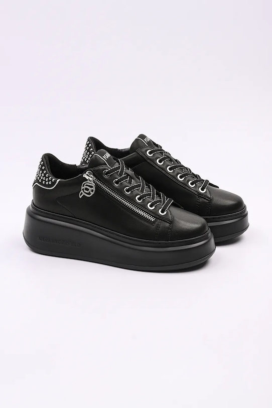 Karl Lagerfeld sneakersy skórzane ANAKAPRI KL63527.00X czarny SS25