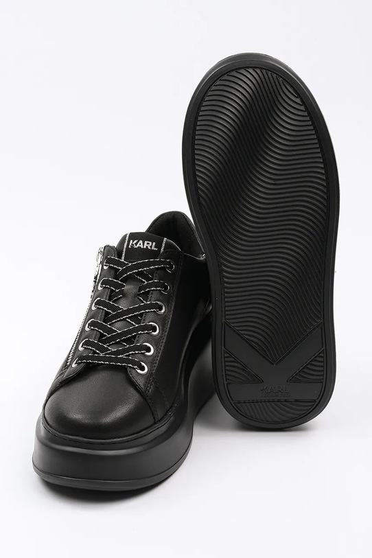 Karl Lagerfeld sneakersy skórzane ANAKAPRI KL63527.00X czarny