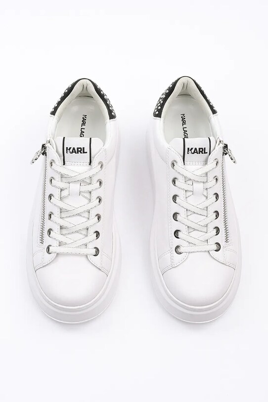 Încălțăminte Karl Lagerfeld sneakers din piele ANAKAPRI KL63527.011 alb