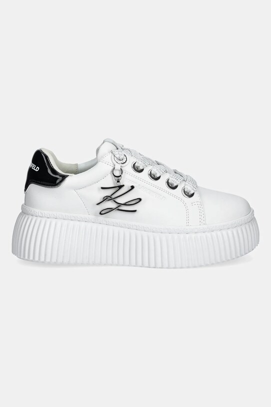 Кожаные кроссовки Karl Lagerfeld KREEPER LO KL42376A.011 белый SS25