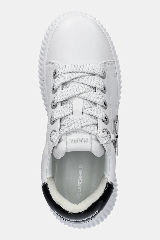 Шкіряні кросівки Karl Lagerfeld KREEPER LO білий KL42376A.011