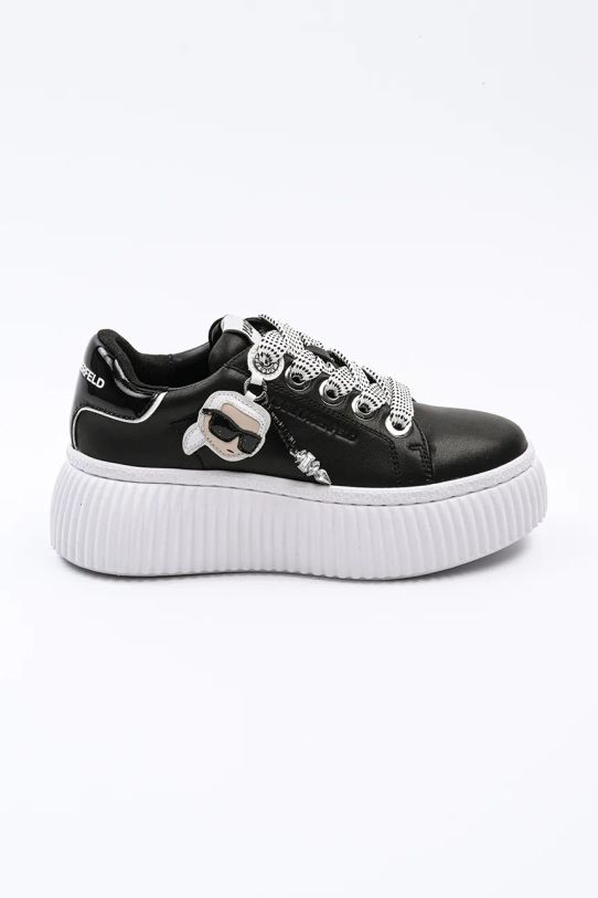 Karl Lagerfeld sneakers din piele KREEPER LO NFT platformă negru KL42376T.000