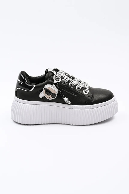 Karl Lagerfeld sneakers din piele KREEPER LO NFT platformă negru KL42376T.000