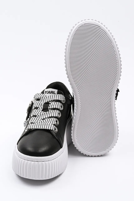 Karl Lagerfeld sneakers din piele KREEPER LO NFT KL42376T.000 negru
