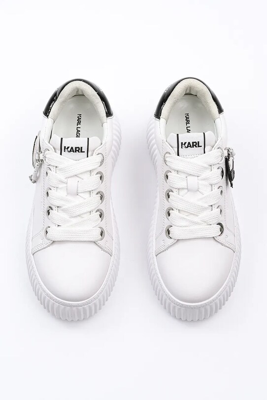 Obuwie Karl Lagerfeld sneakersy skórzane KREEPER LO NFT KL42376T.011 biały
