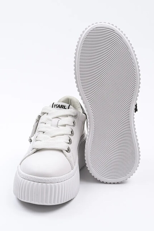 Karl Lagerfeld sneakersy skórzane KREEPER LO NFT KL42376T.011 biały