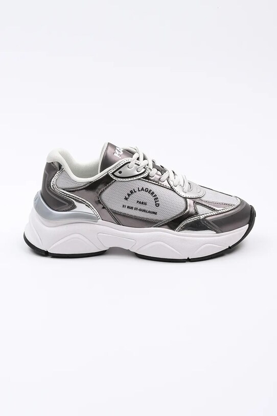 Karl Lagerfeld sneakersy KOMET tekstylny srebrny KL65638M.4SL