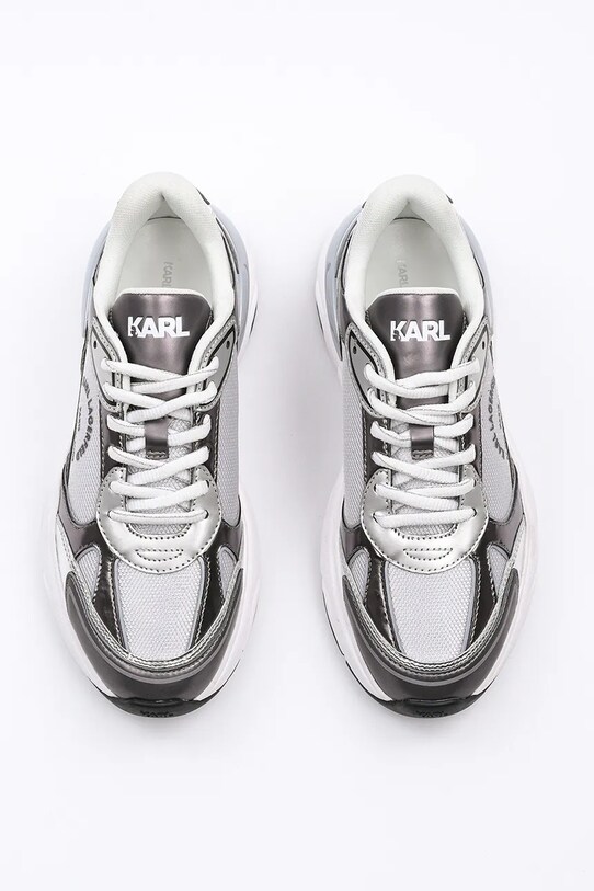 Karl Lagerfeld sneakersy KOMET srebrny KL65638M.4SL