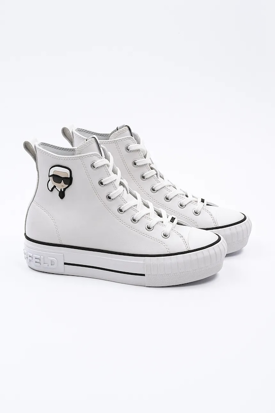 Karl Lagerfeld trampki skórzane KAMPUS MAX NFT KL60445T.011 biały SS25