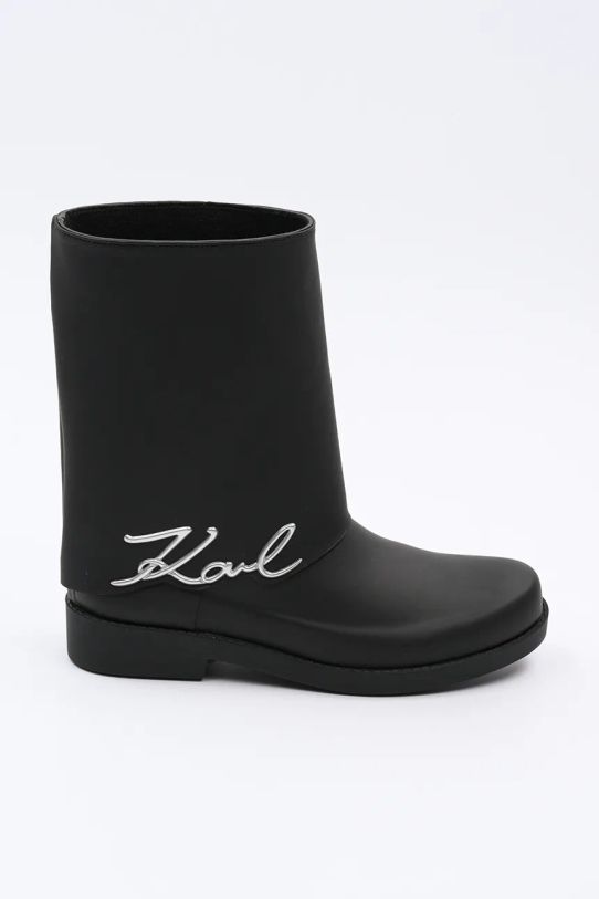 Karl Lagerfeld cizme KALOSH negru KL47064.V00