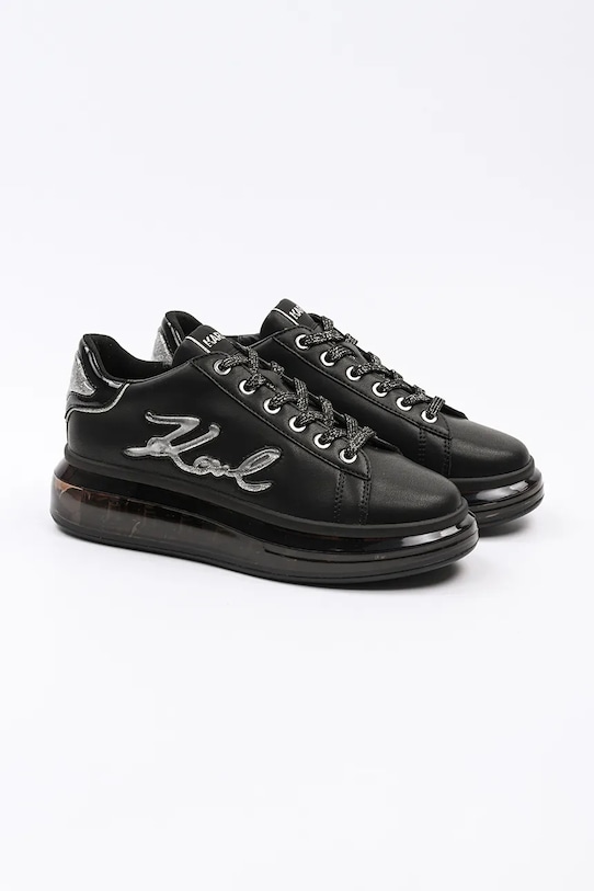 Karl Lagerfeld sneakersy skórzane KAPRI KUSHION KL62610H.00X czarny SS25
