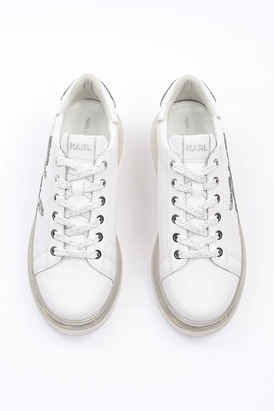 Karl Lagerfeld sneakersy skórzane KAPRI KUSHION biały KL62610H.01S