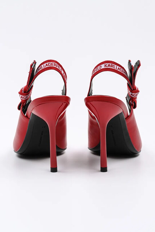 Obuv Kožené lodičky Karl Lagerfeld SARABANDE KL30908.0DD červená