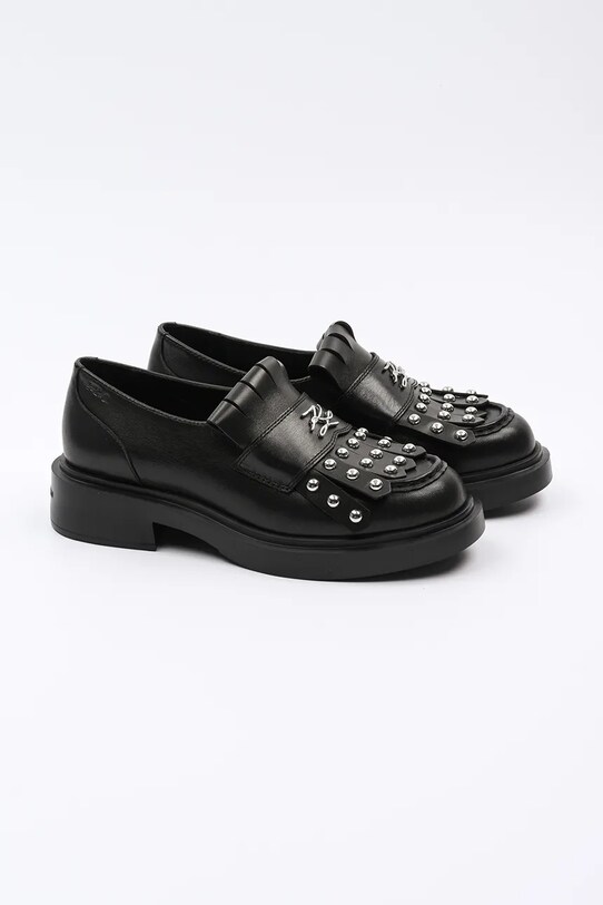 Karl Lagerfeld mocasini de piele MACIE KL41225.00S negru SS25