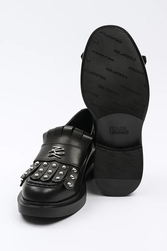 Karl Lagerfeld mocasini de piele MACIE negru KL41225.00S