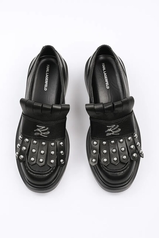Karl Lagerfeld mocasini de piele MACIE KL41225.00S negru