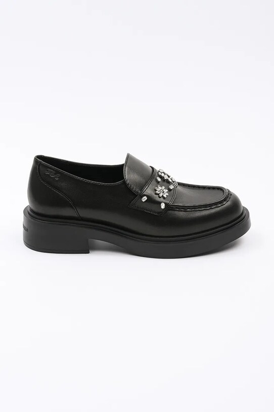 Karl Lagerfeld mocasini de piele MACIE piele negru KL41215.00S