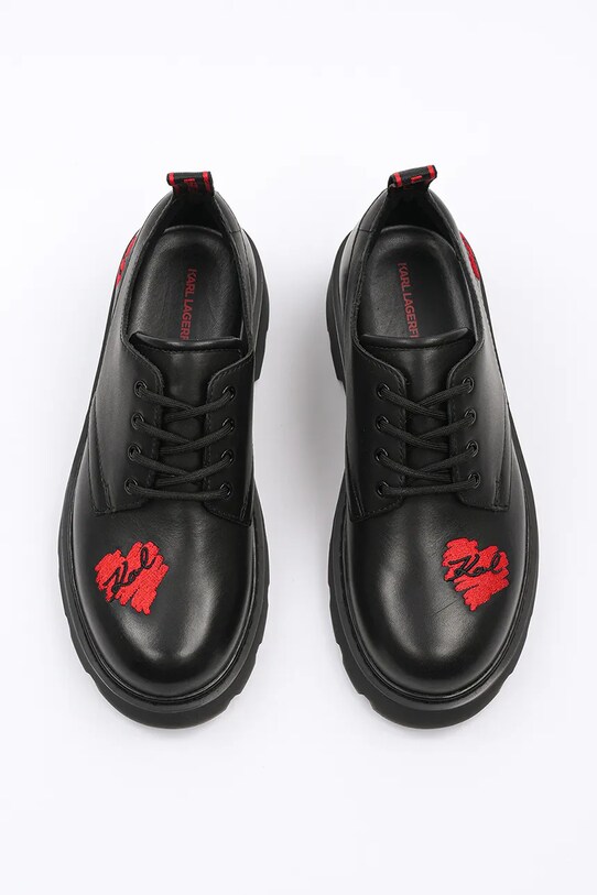 Karl Lagerfeld półbuty skórzane KAMDEN KL40421V.10D czarny