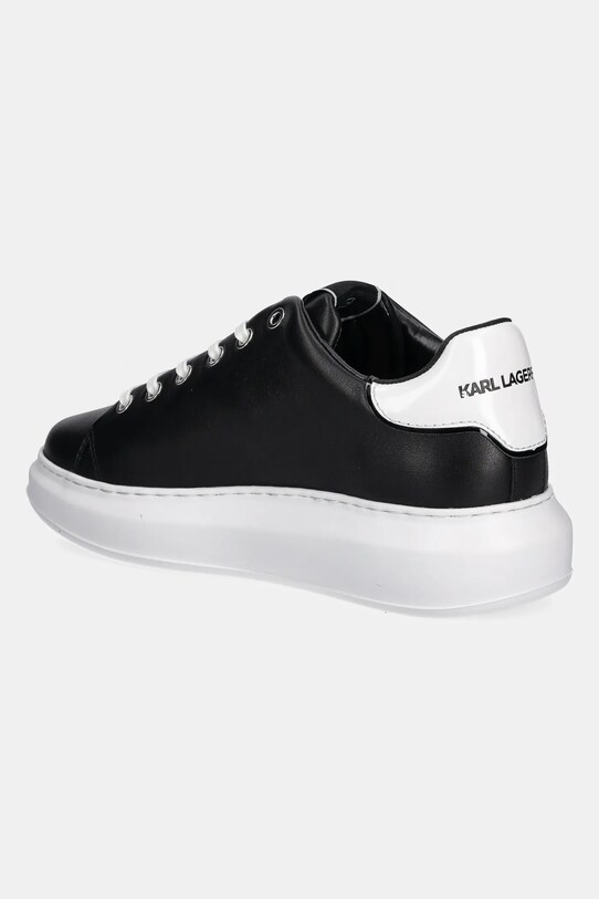 Cipők Karl Lagerfeld bőr sportcipő KAPRI KL62539K.00W fekete