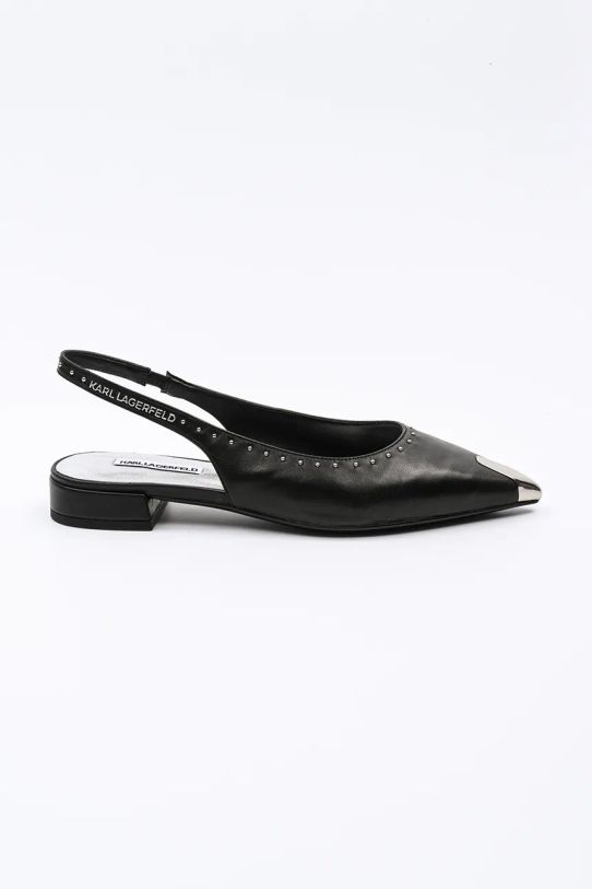 Karl Lagerfeld balerini de piele KERRIE piele negru KL40151.000