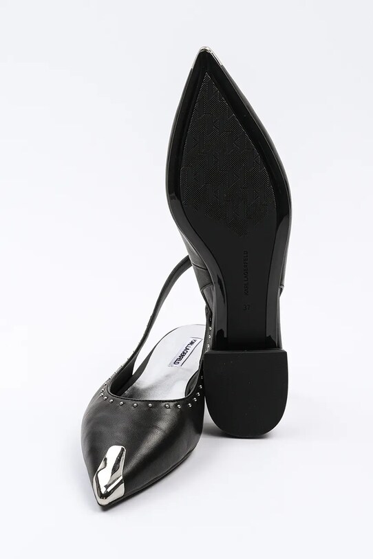 Karl Lagerfeld balerini de piele KERRIE KL40151.000 negru