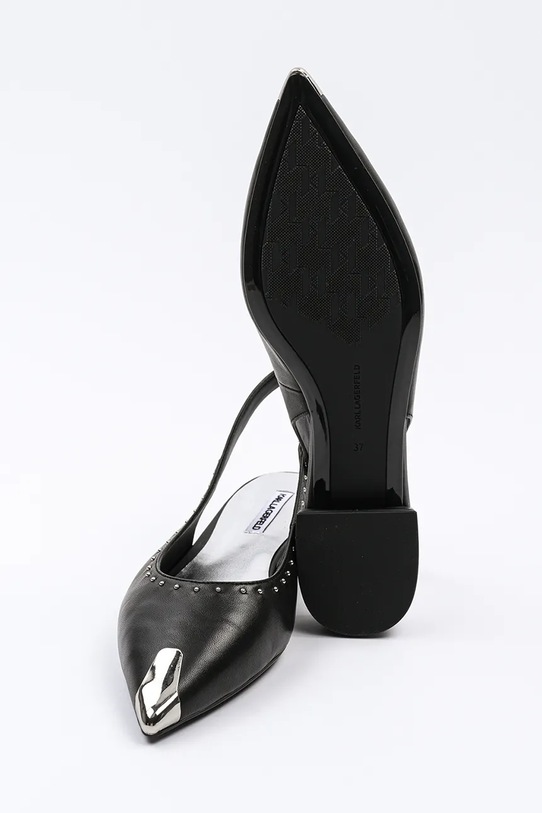Karl Lagerfeld baleriny skórzane KERRIE KL40151.000 czarny