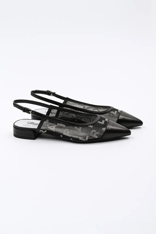 Karl Lagerfeld baleriny KERRIE KL40153.M0S czarny SS25