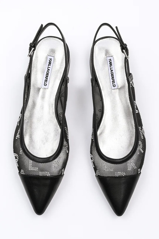 Karl Lagerfeld baleriny KERRIE czarny KL40153.M0S