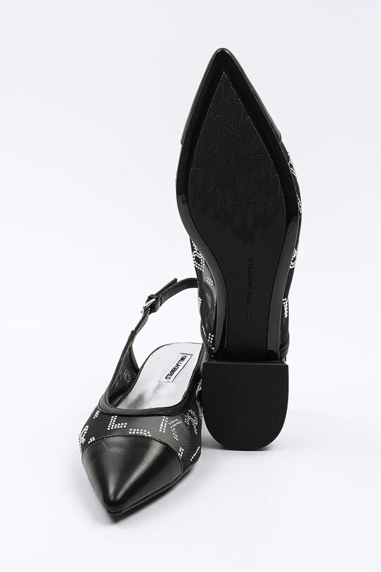Karl Lagerfeld baleriny KERRIE KL40153.M0S czarny