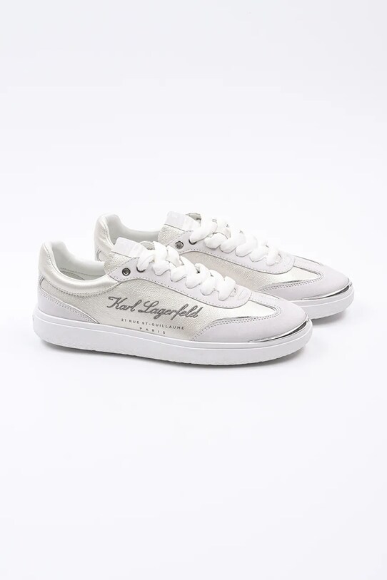Кожаные кроссовки Karl Lagerfeld ATLAS KL63822.311 белый SS25
