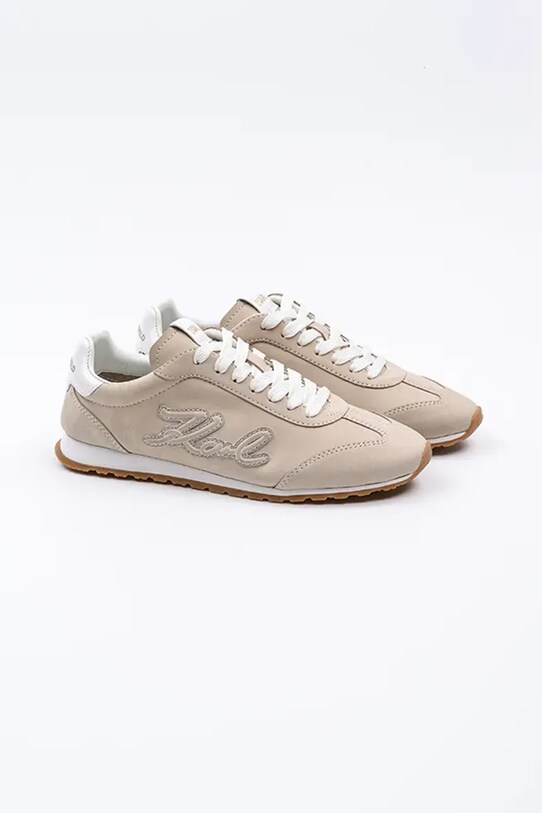 Karl Lagerfeld sneakers din piele intoarsă VENUS KL65912.2T1 bej SS25
